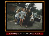 Juli 1992 (mit Simone, Rico, K&ouml;rni &amp; Jimi)